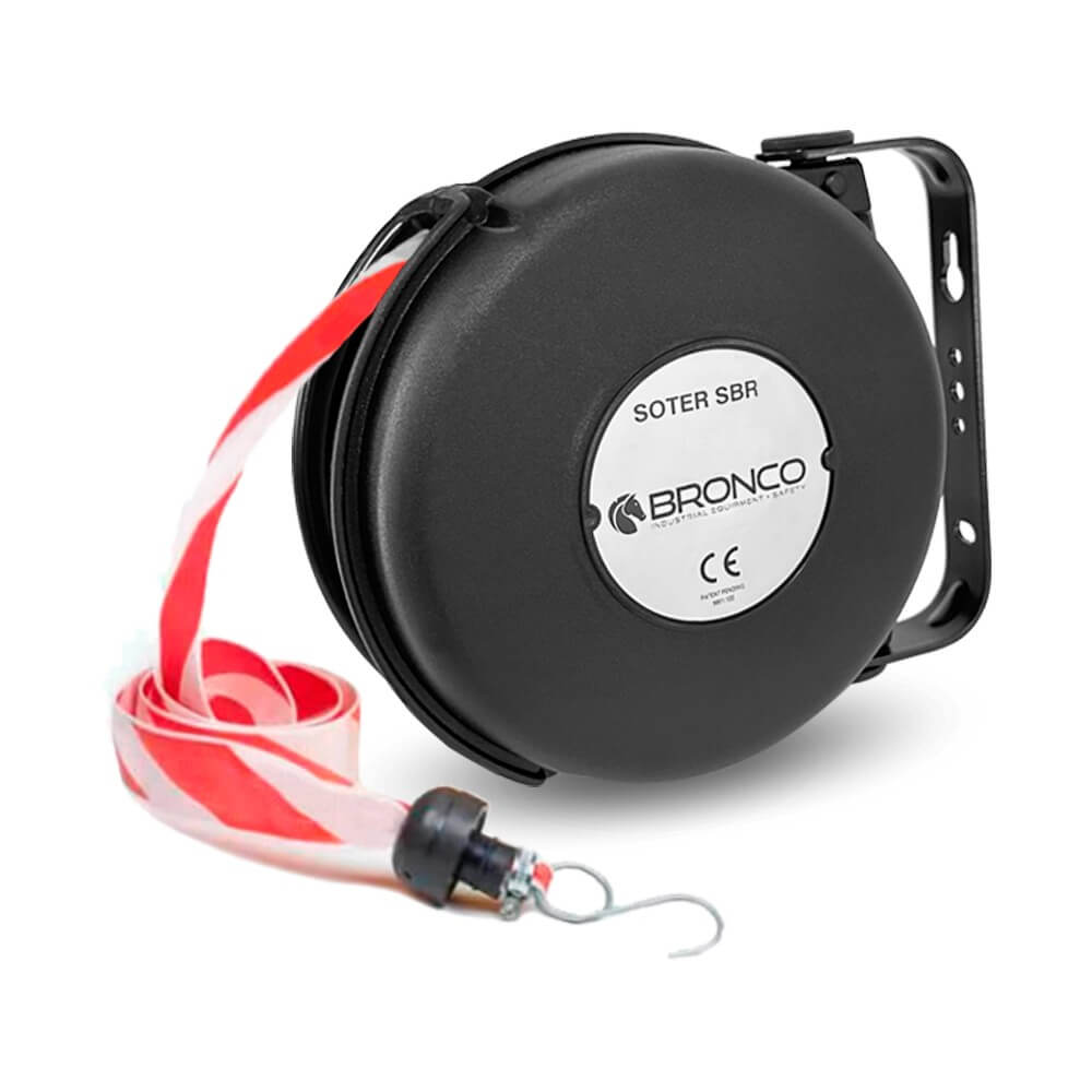 Carrete Barrera De Seguridad Con 8 Mts De Cinta Roja Blanca Carrete Barrera De Seguridad Con 8 Mts De Cinta Roja Blanca